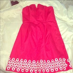 Vineyard Vines Pink Strapless Dress